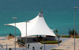 Abu Dhabi Corniche | PTFE Tensile Membrane Canopy